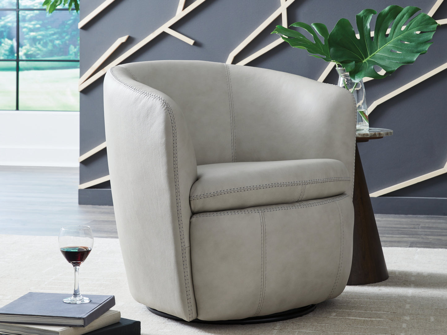 Stuart Furniture Outlet - Ashley Furniture - Kierreys Swivel Accent Chair - Swivel Accent Chair / Bone - A3000703