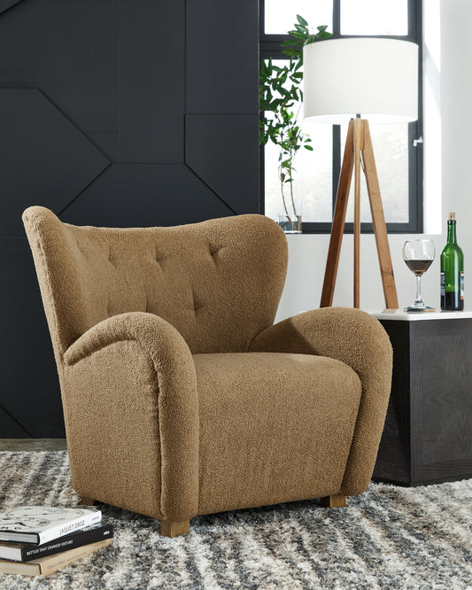 Stuart Furniture Outlet - Ashley Furniture - Larbell Accent Chair - Accent Chair / Ecru - A3000709