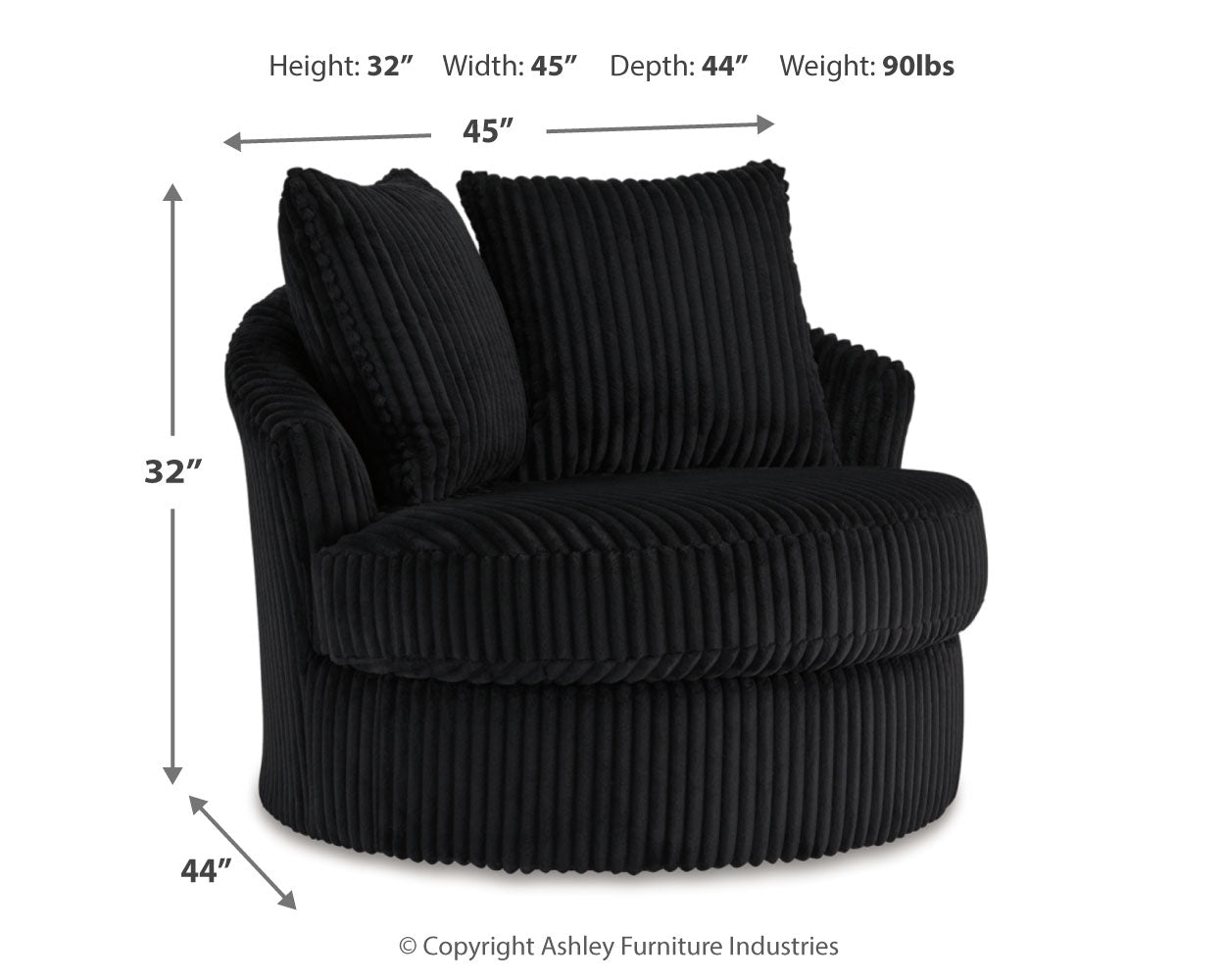 Gramwell Swivel Accent Chair
