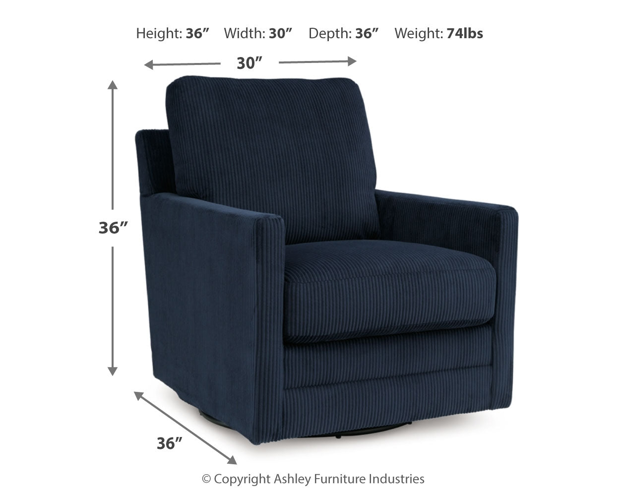Icaman Swivel Accent Chair