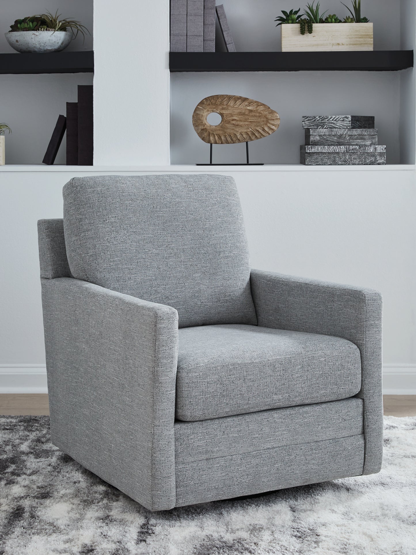 Stuart Furniture Outlet - Ashley Furniture - Freybourne Next-Gen Nuvella Swivel Accent Chair - Swivel Accent Chair / Twill - A3000736