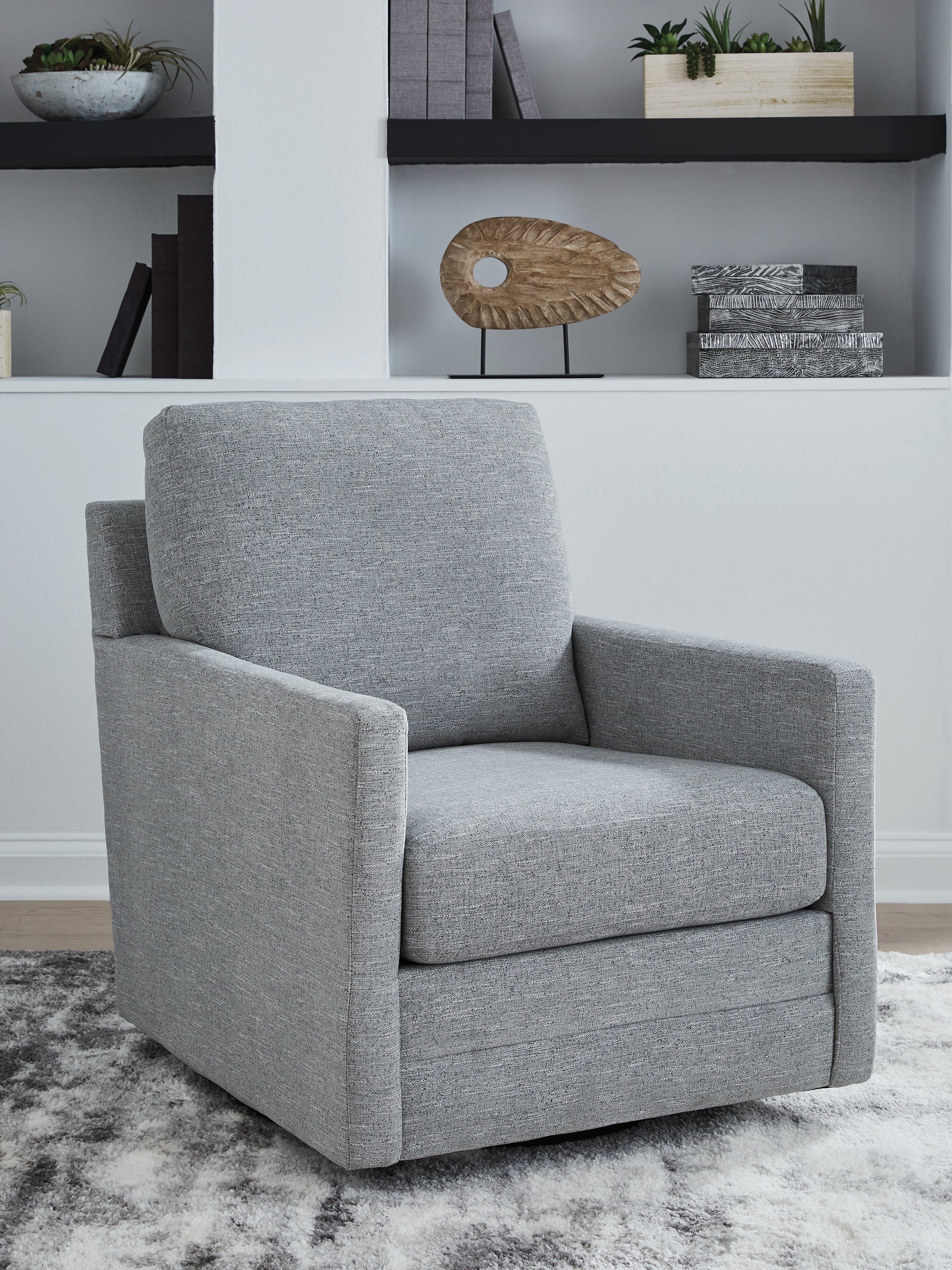 Stuart Furniture Outlet - Ashley Furniture - Freybourne Next-Gen Nuvella Swivel Accent Chair - Swivel Accent Chair / Twill - A3000736