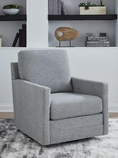 Stuart Furniture Outlet - Ashley Furniture - Freybourne Next-Gen Nuvella Swivel Accent Chair - Swivel Accent Chair / Twill - A3000736