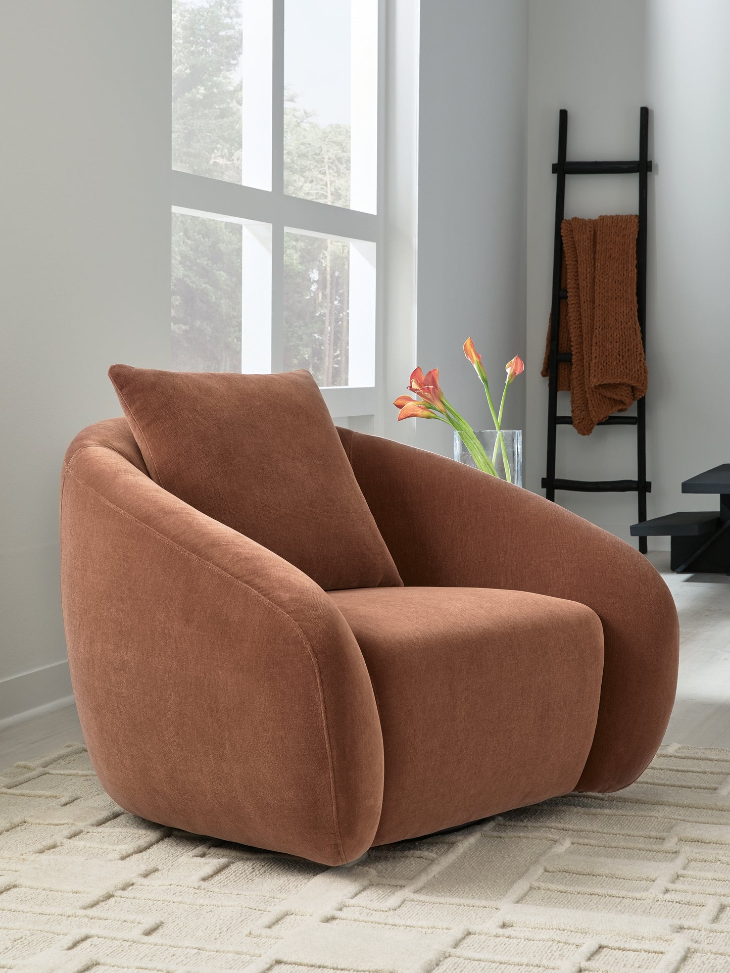 Stuart Furniture Outlet - Ashley Furniture - Yahya Swivel Accent Chair - Swivel Accent Chair / Sienna - A3000780