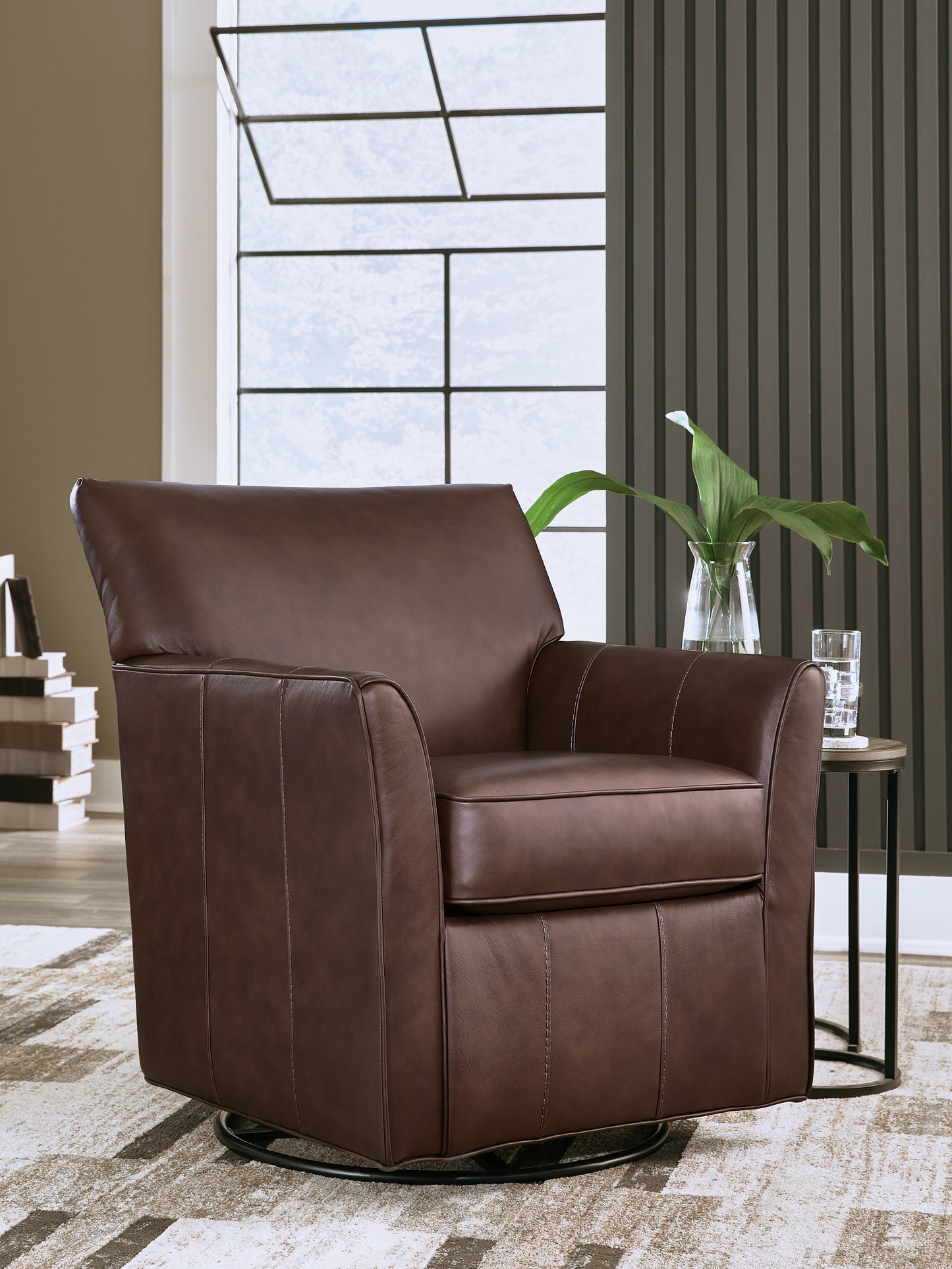 Stuart Furniture Outlet - Ashley Furniture - Braydunn Swivel Glider Accent Chair - Swivel Glider Accent Chair / Espresso Brown - A3000820