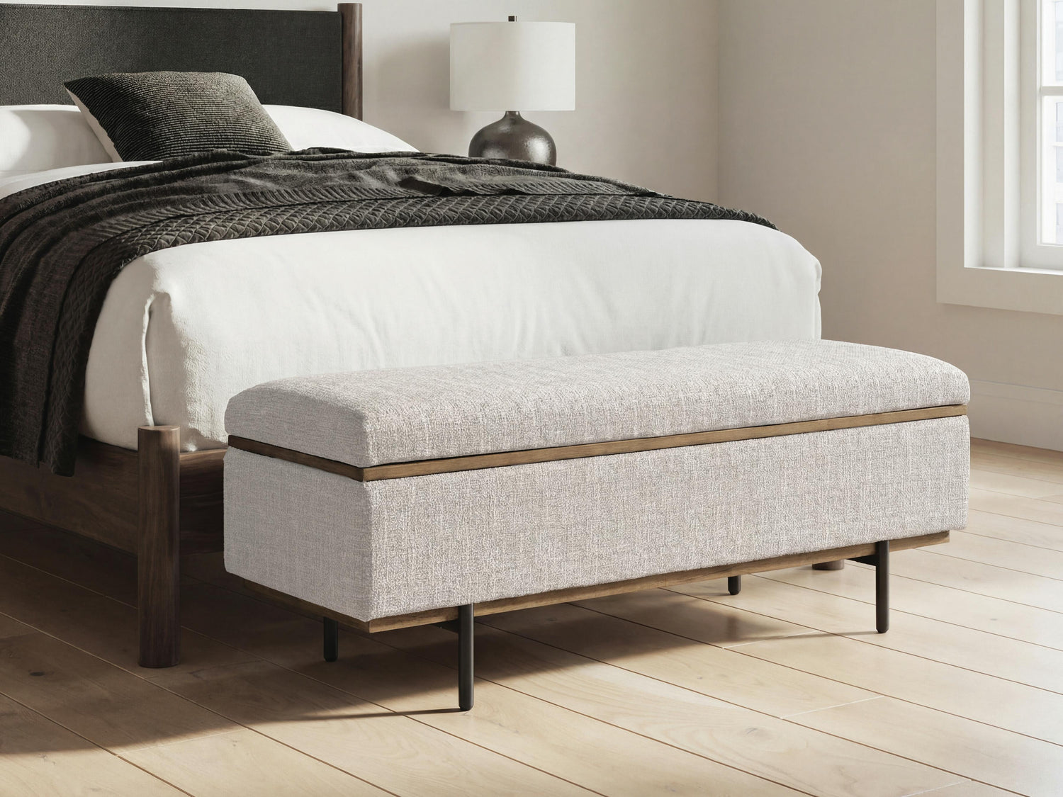 Stuart Furniture Outlet - Ashley Furniture - Dettaford Next-Gen Nuvella Storage Bench - Storage Bench - A3000848