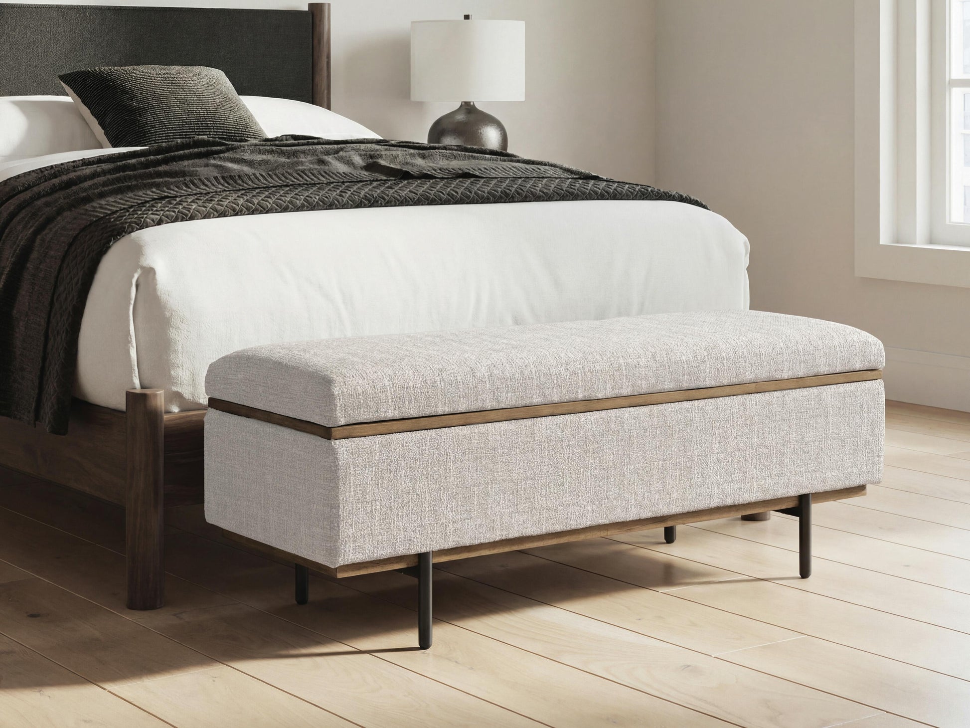 Stuart Furniture Outlet - Ashley Furniture - Dettaford Next-Gen Nuvella Storage Bench - Storage Bench - A3000848
