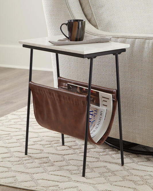 Stuart Furniture Outlet - Ashley Furniture - Etanbury Accent Table - Accent Table / Brown/Black/White - A4000254