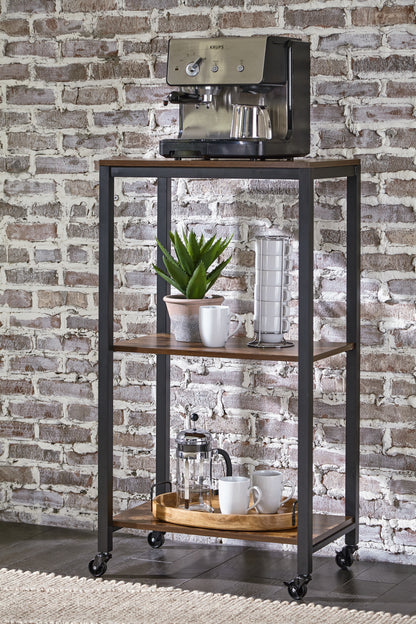 Stuart Furniture Outlet - Ashley Furniture - Bevinfield Bar Cart - Bar Cart / Brown/Black - A4000394