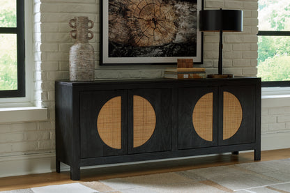 Stuart Furniture Outlet - Ashley Furniture - Cliffiings Accent Cabinet - Accent Cabinet / Black/Natural - A4000575