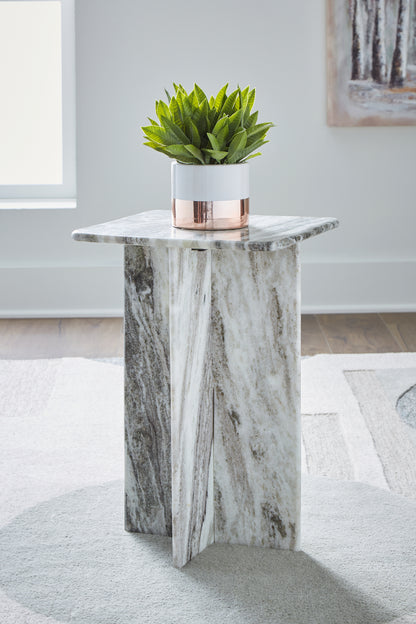 Stuart Furniture Outlet - Ashley Furniture - Keithwell Accent Table - Accent Table / Gray - A4000611