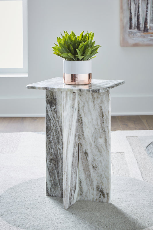 Stuart Furniture Outlet - Ashley Furniture - Keithwell Accent Table - Accent Table / Gray - A4000611
