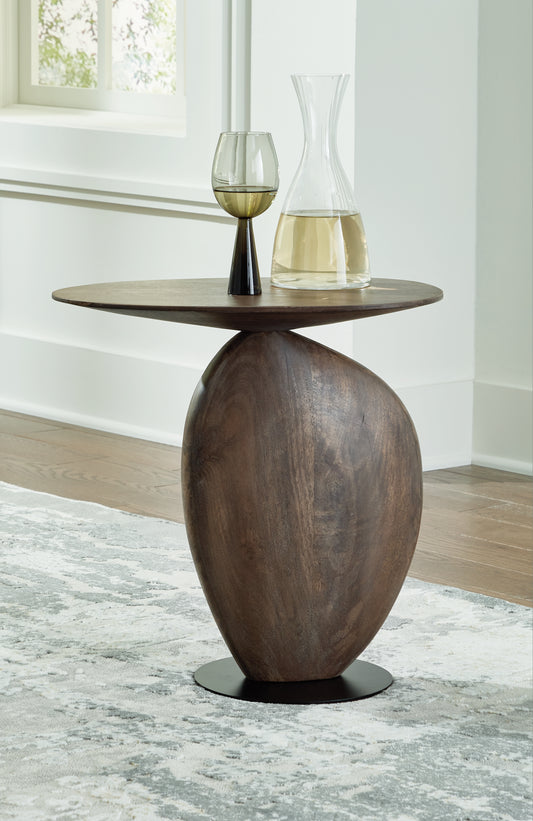 Stuart Furniture Outlet - Ashley Furniture - Cormmet Accent Table - Accent Table / Brown/Black - A4000612