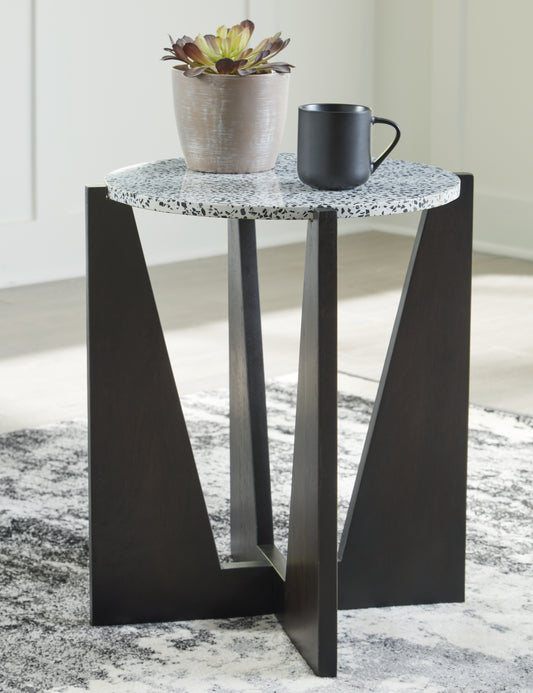 Stuart Furniture Outlet - Ashley Furniture - Tellrich Accent Table - Accent Table / Black/White - A4000616