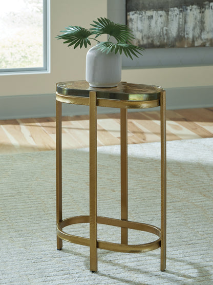 Stuart Furniture Outlet - Ashley Furniture - Porterville Accent Table - Accent Table / Gold Finish - A4000716