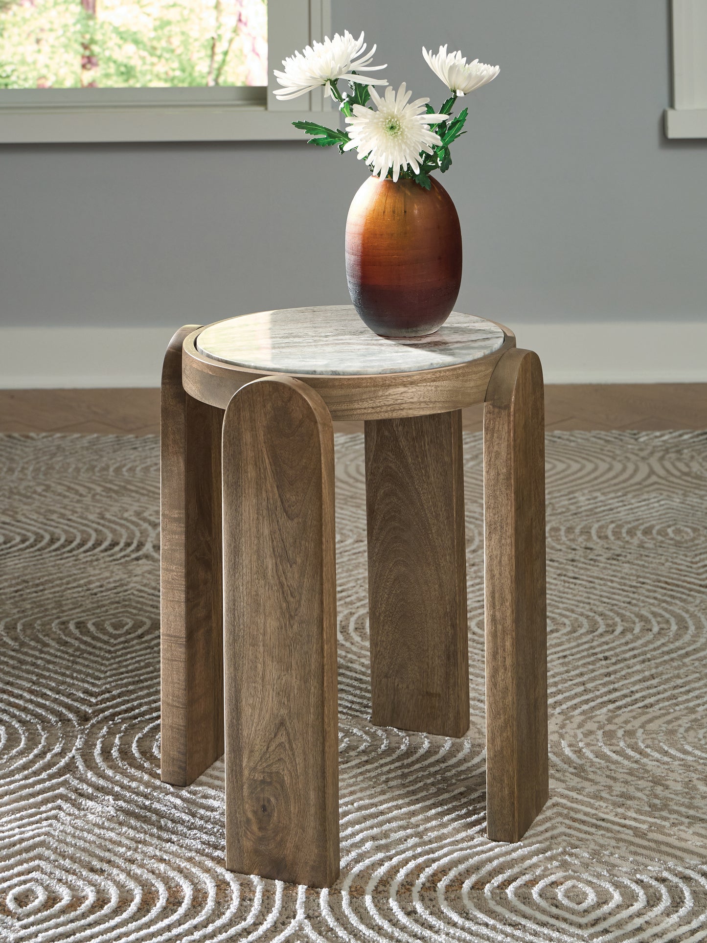 Stuart Furniture Outlet - Ashley Furniture - Gavrilley Accent Table - Accent Table / Gray/White/Brown - A4000722