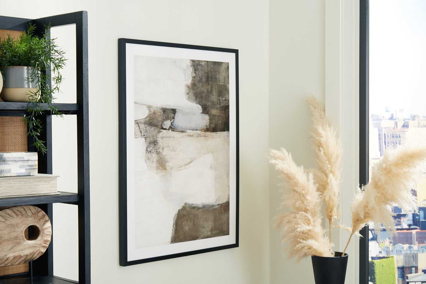 Stuart Furniture Outlet - Ashley Furniture - Aldricton Wall Decor - Wall Art / Brown/White - A8000406