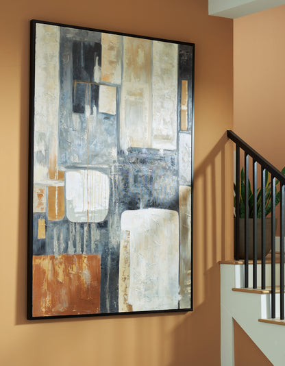 Stuart Furniture Outlet - Ashley Furniture - Howford Wall Decor - Wall Art / Brown/Black/Gray - A8000426