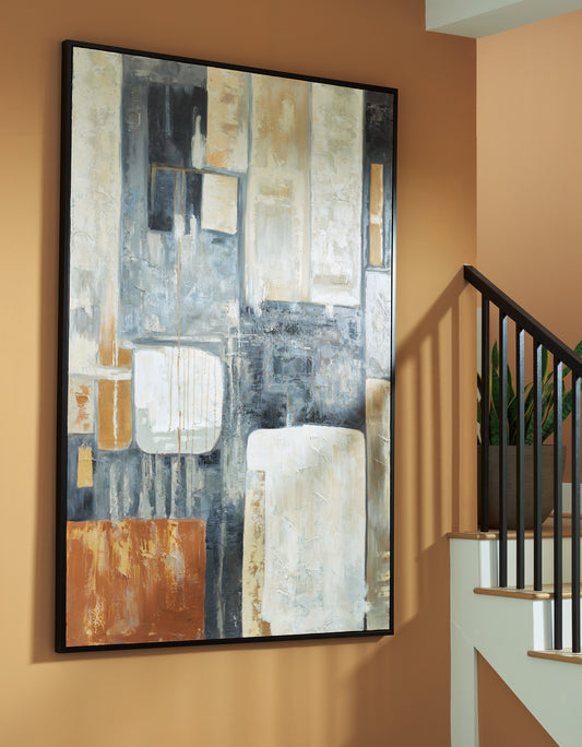 Stuart Furniture Outlet - Ashley Furniture - Howford Wall Decor - Wall Art / Brown/Black/Gray - A8000426