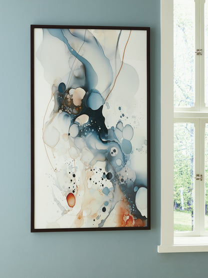 Stuart Furniture Outlet - Ashley Furniture - Foxenburg Wall Decor - Wall Art / Blue/Amber/White - A8000432
