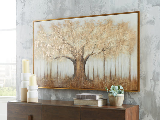 Stuart Furniture Outlet - Ashley Furniture - Dalewick Wall Decor - Wall Art / Brown/Gray/Gold Finish - A8000448