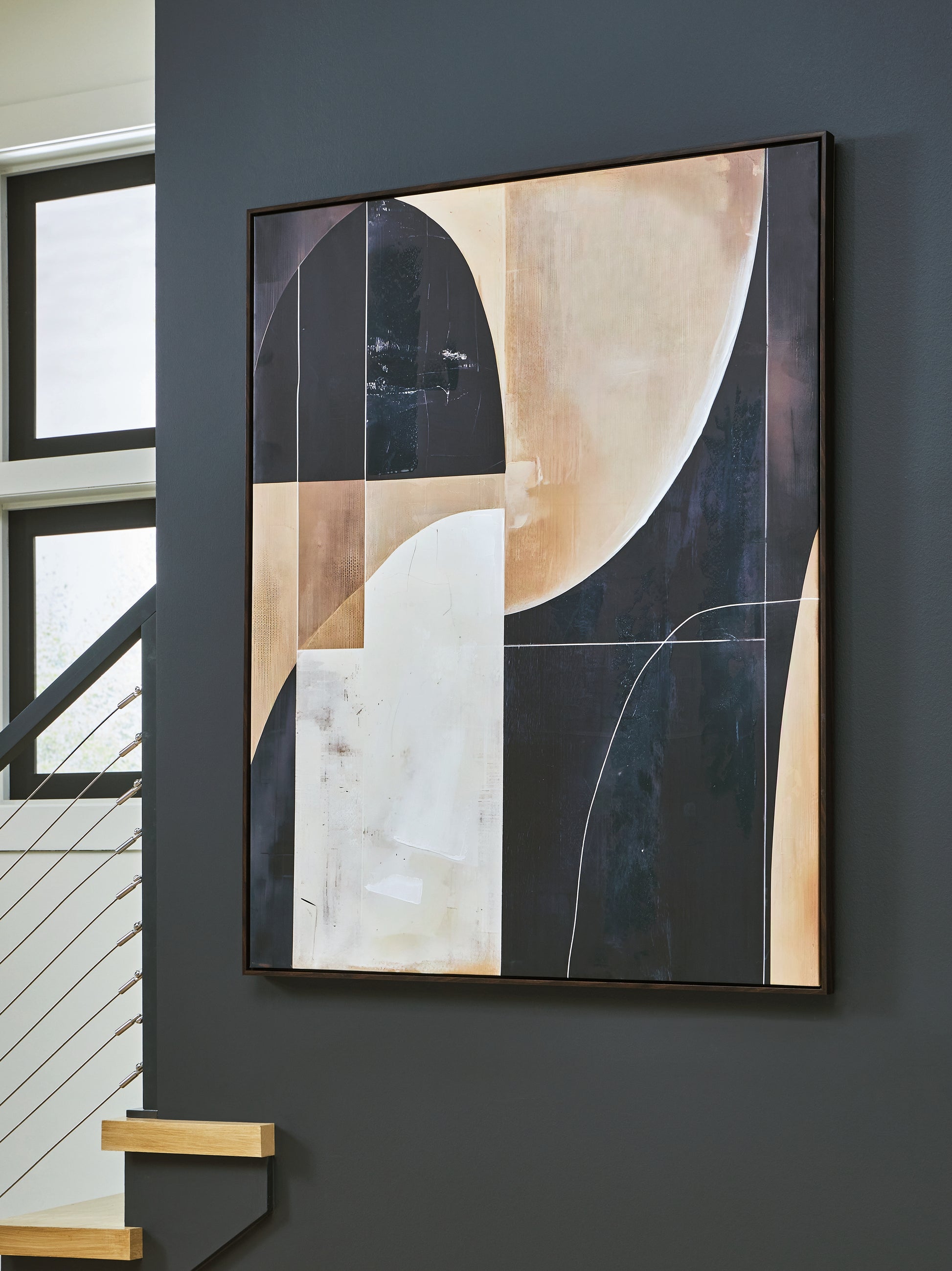Stuart Furniture Outlet - Ashley Furniture - Ewanford Wall Decor - Wall Art / Black/Brown/Tan - A8000464