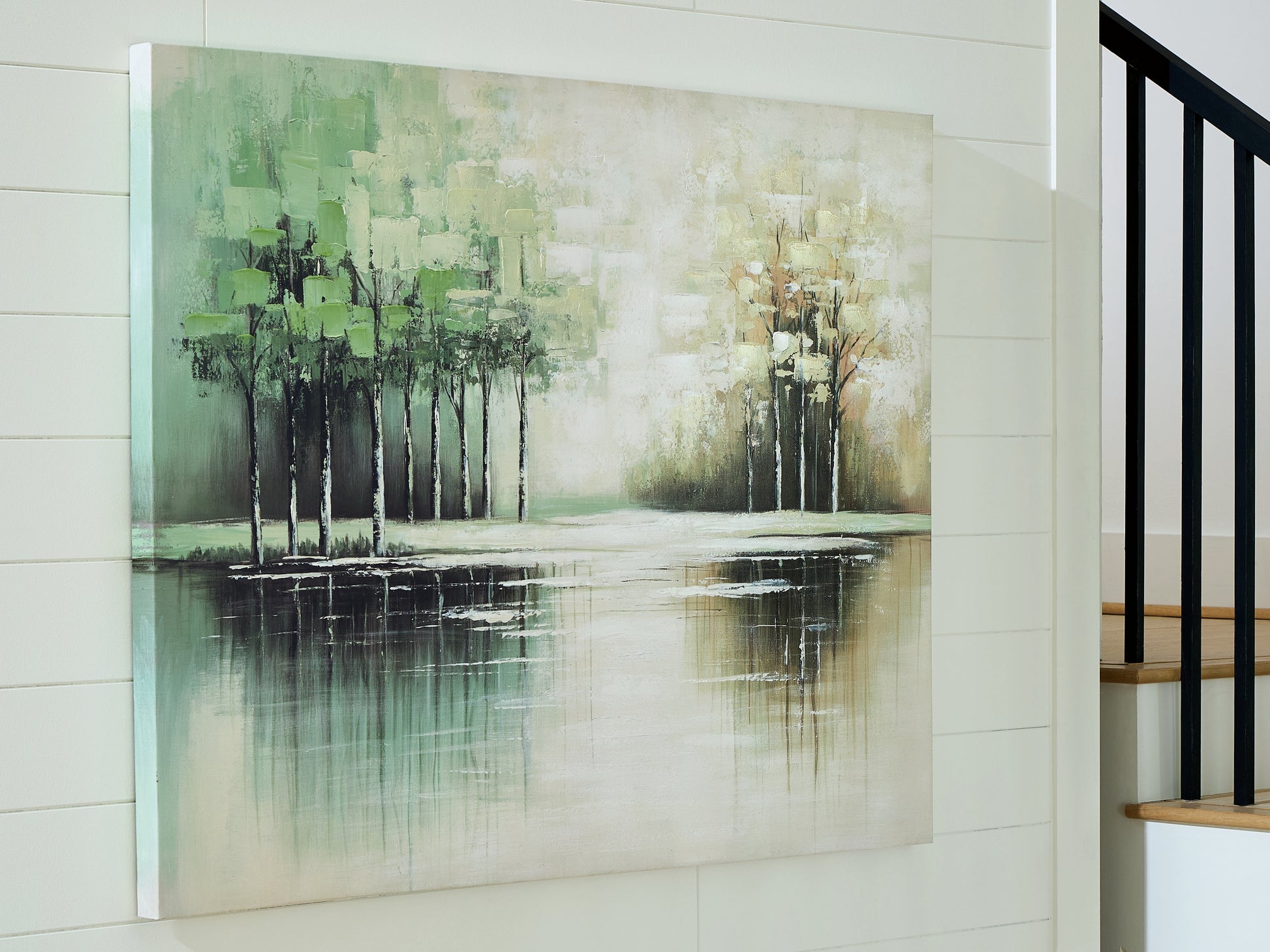 Stuart Furniture Outlet - Ashley Furniture - Garlenridge Wall Decor - Wall Art / Green/Tan/White - A8000470