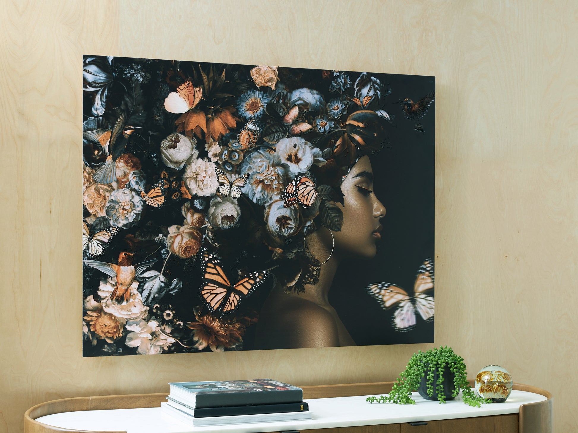 Stuart Furniture Outlet - Ashley Furniture - Valfer Wall Decor - Wall Art / Orange/Black/White - A8000481