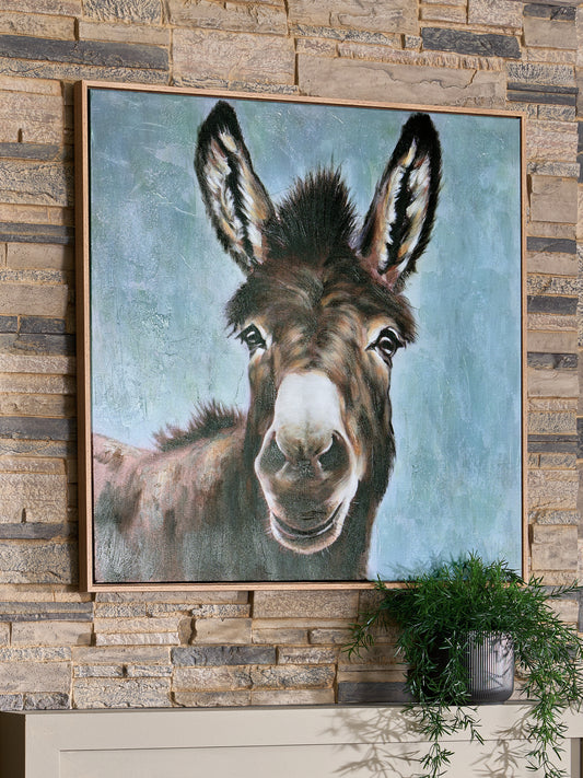 Stuart Furniture Outlet - Ashley Furniture - Landerton Wall Decor - Wall Art / Brown/Blue/White - A8000488