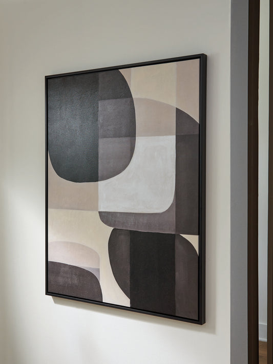 Stuart Furniture Outlet - Ashley Furniture - Kesleigh Wall Decor - Wall Art / Black/White - A8000495