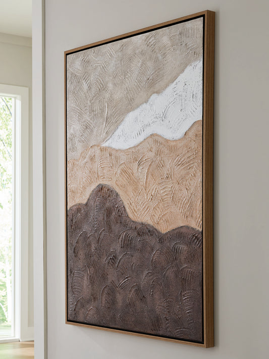 Stuart Furniture Outlet - Ashley Furniture - Fanthorne Wall Decor - Wall Art / Tan/Brown/White - A8000500