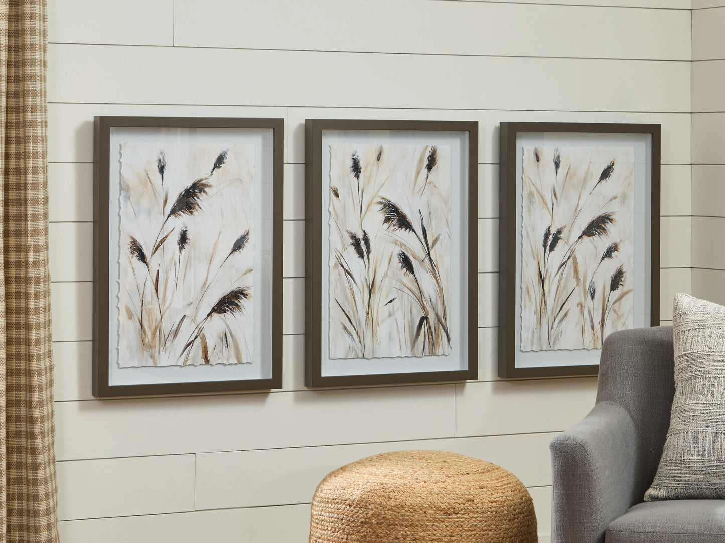 Stuart Furniture Outlet - Ashley Furniture - Honslow Wall Decor - Wall Art Set (3/CN) / Brown/Black/White - A8000506