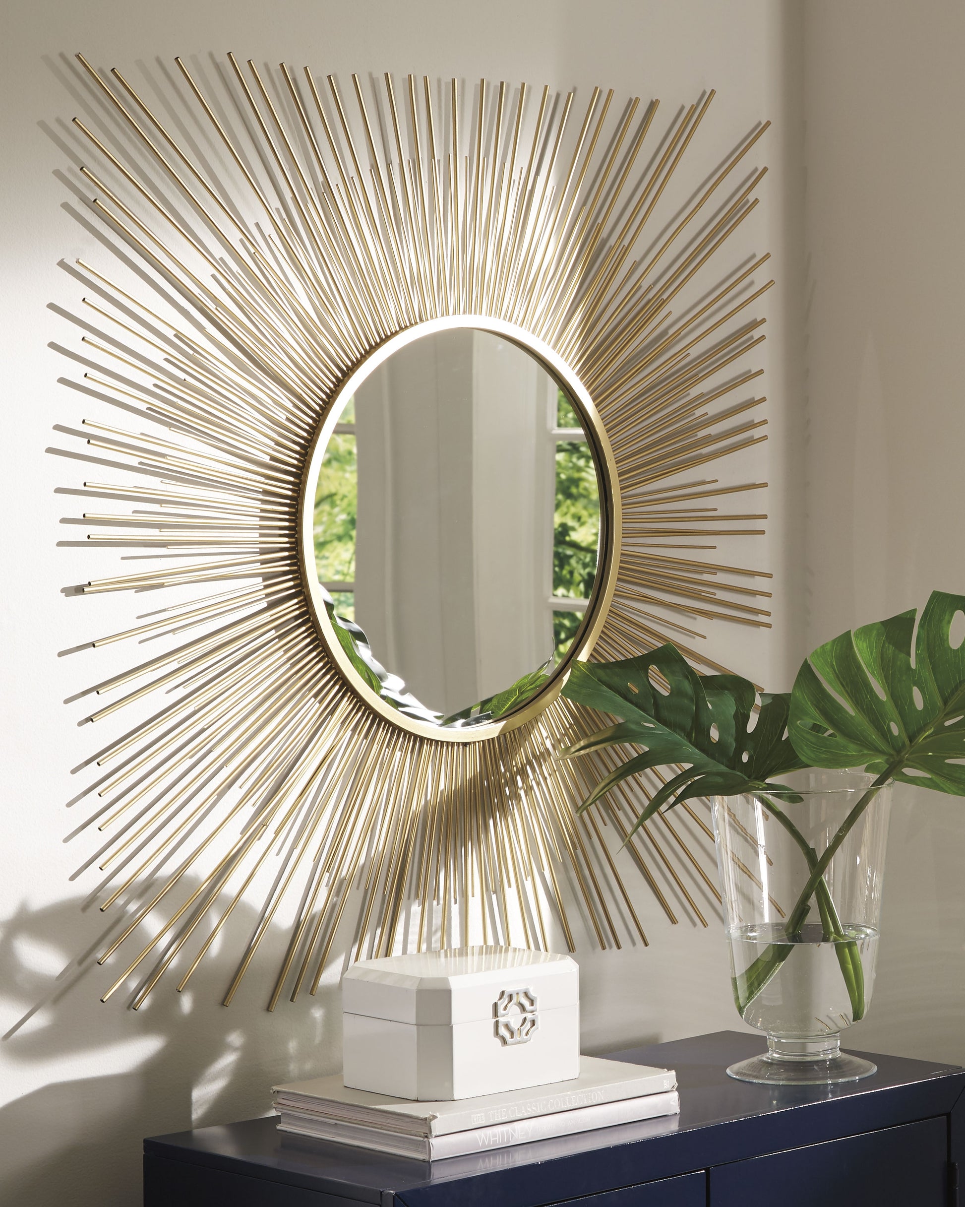 Stuart Furniture Outlet - Ashley Furniture - Elspeth Mirror - Accent Mirror / Gold Finish - A8010124