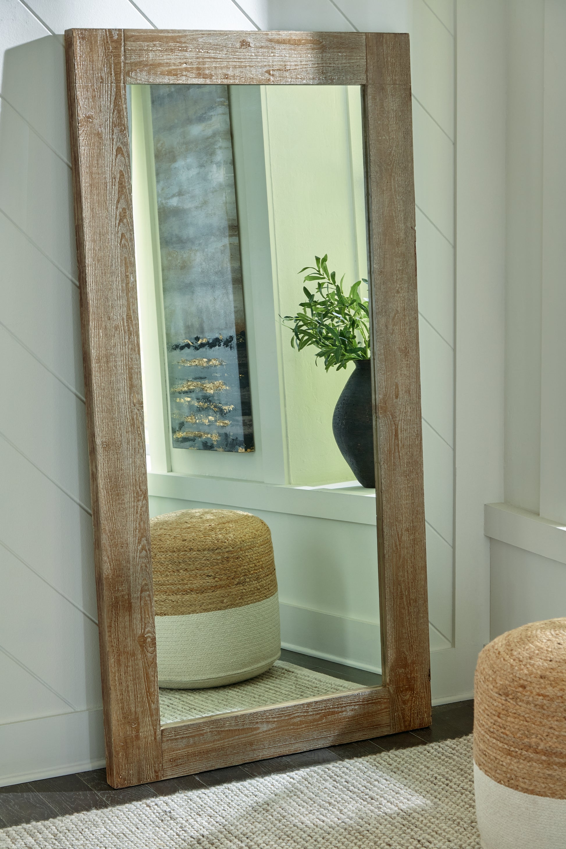 Stuart Furniture Outlet - Ashley Furniture - Waltleigh Mirror - Accent Mirror / Distressed Brown - A8010277