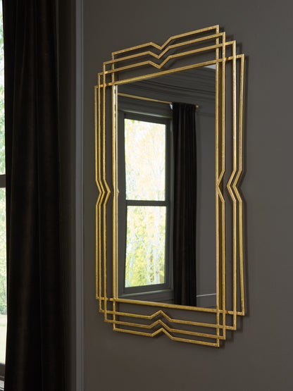 Stuart Furniture Outlet - Ashley Furniture - Claybrook Mirror - Accent Mirror / Gold Finish - A8010349