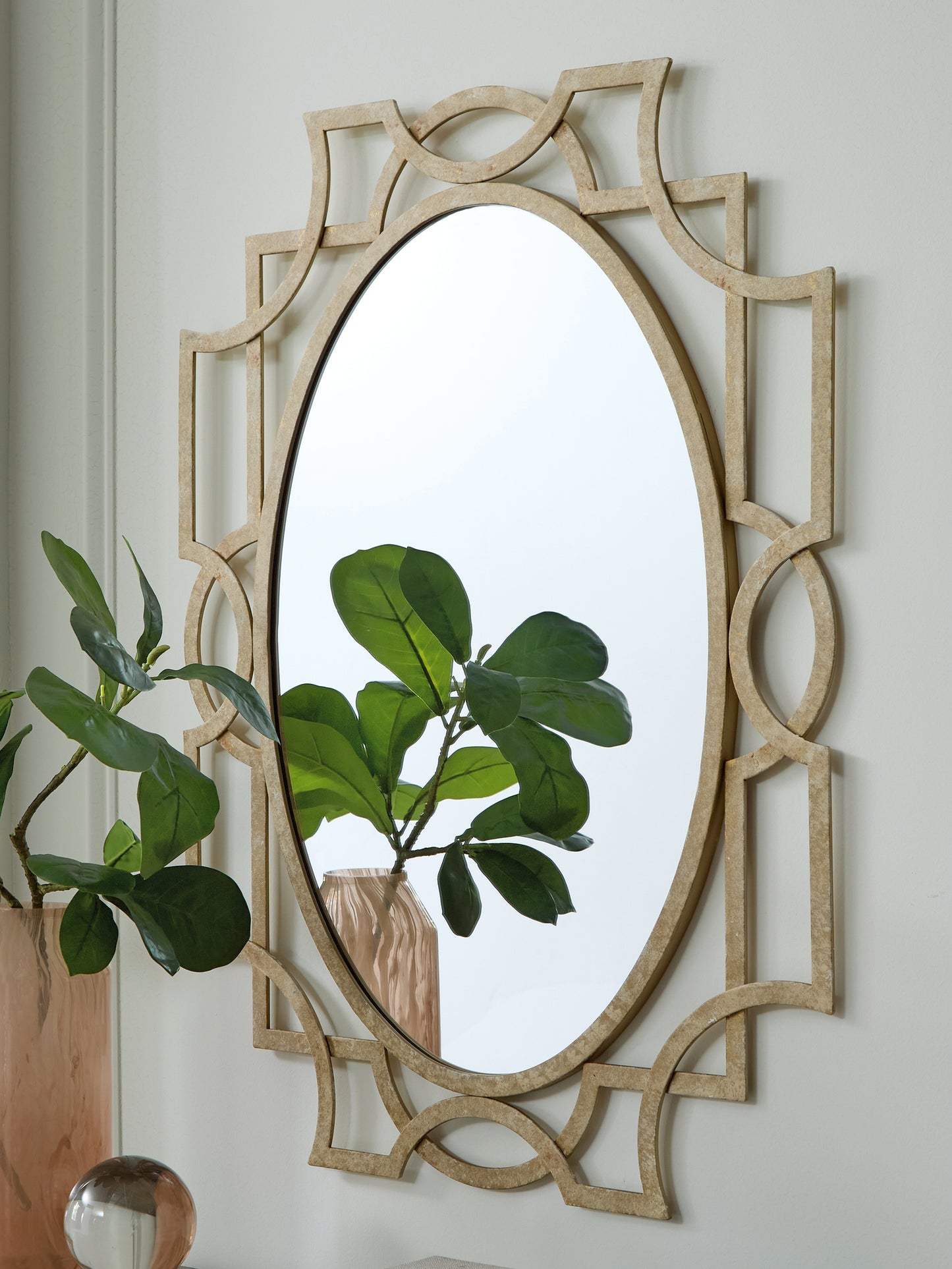 Stuart Furniture Outlet - Ashley Furniture - Fulkmore Mirror - Accent Mirror / Antique Gold Finish - A8010350