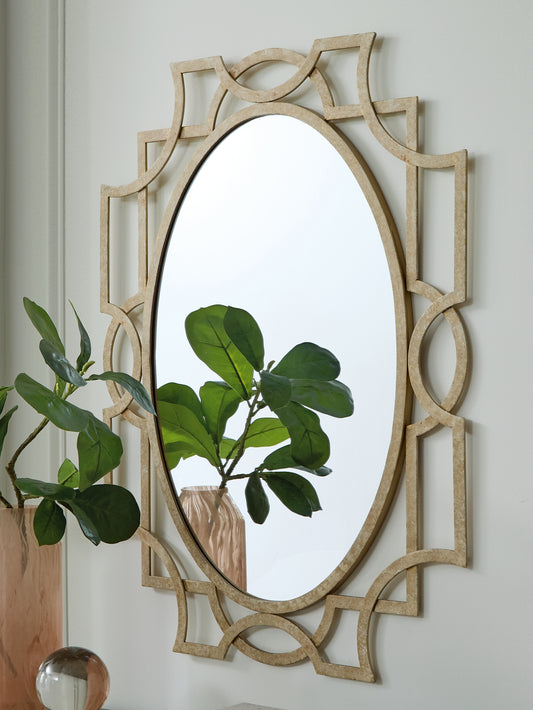 Stuart Furniture Outlet - Ashley Furniture - Fulkmore Mirror - Accent Mirror / Antique Gold Finish - A8010350