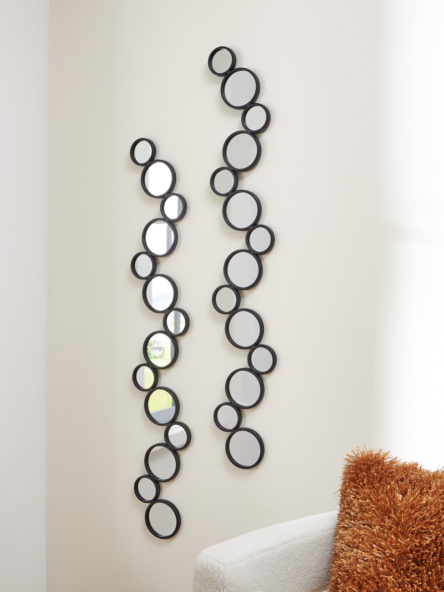 Stuart Furniture Outlet - Ashley Furniture - Vinler Mirror - Accent Mirror Set (Set of 2) / Black - A8010353