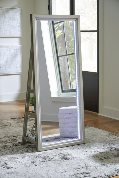 Stuart Furniture Outlet - Ashley Furniture - Evesen Mirror - Floor Standing Mirror/Storage - A8010380