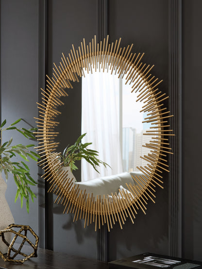 Stuart Furniture Outlet - Ashley Furniture - Wainport Mirror - Accent Mirror / Gold Finish - A8010405