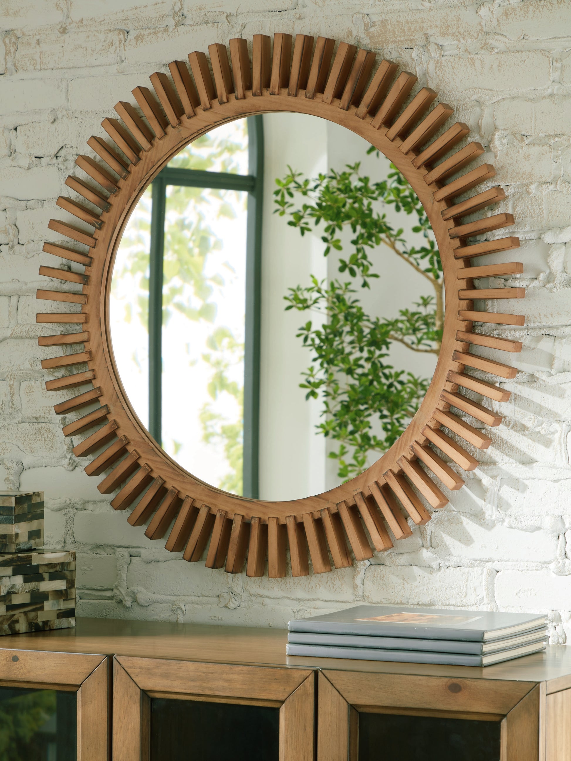 Stuart Furniture Outlet - Ashley Furniture - Tedwell Mirror - Accent Mirror / Brown - A8010410