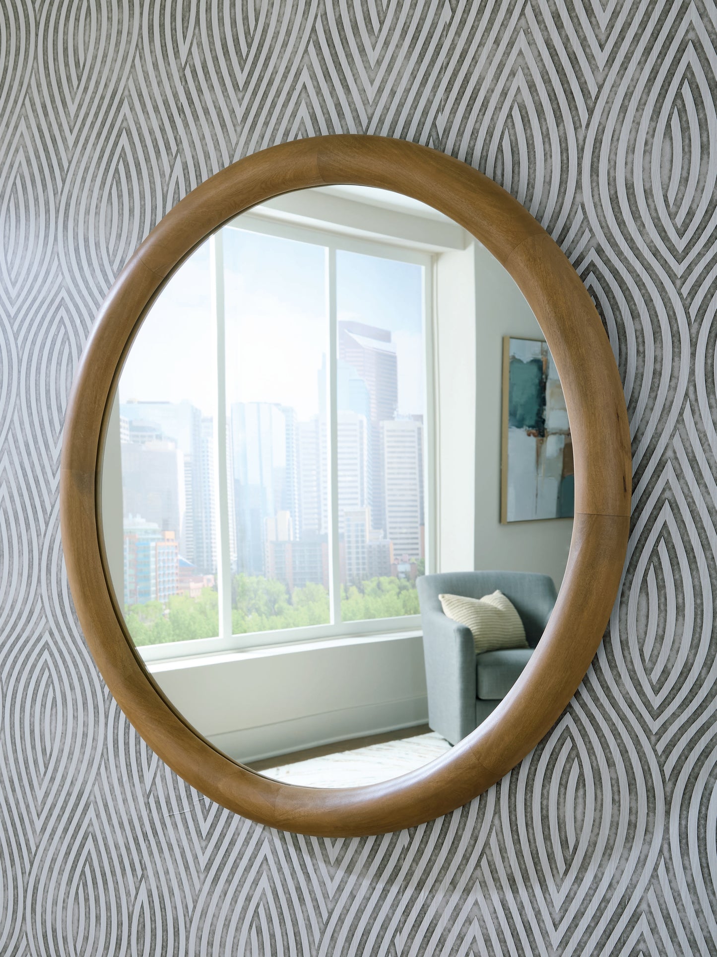 Stuart Furniture Outlet - Ashley Furniture - Yadiel Mirror - Accent Mirror / Brown - A8010426