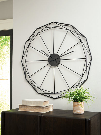 Stuart Furniture Outlet - Ashley Furniture - Arkthorne Wall Decor - Wall Clock / Black - A8010429