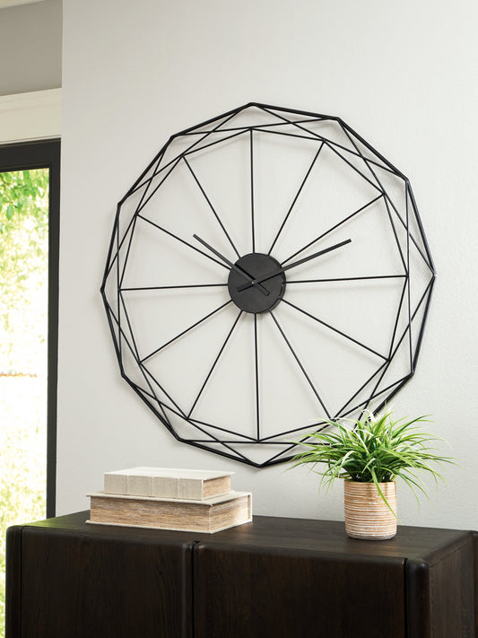 Stuart Furniture Outlet - Ashley Furniture - Arkthorne Wall Decor - Wall Clock / Black - A8010429