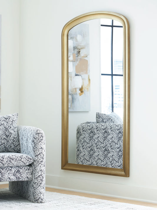 Stuart Furniture Outlet - Ashley Furniture - Fintan Mirror - Floor Mirror / Gold Finish - A8010436