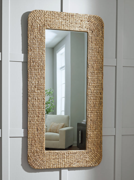 Stuart Furniture Outlet - Ashley Furniture - Norigan Mirror - Floor Mirror / Natural - A8010438