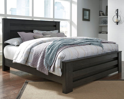 Stuart Furniture Outlet - Ashley Furniture - Brinxton Bedroom - King Panel Bed / Charcoal - B249B4