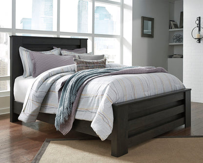Stuart Furniture Outlet - Ashley Furniture - Brinxton Bedroom - Queen Panel Bed / Charcoal - B249B2