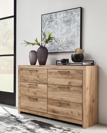 Stuart Furniture Outlet - Ashley Furniture - Hyanna Bedroom - Six Drawer Dresser / Tan Brown - B1050-31