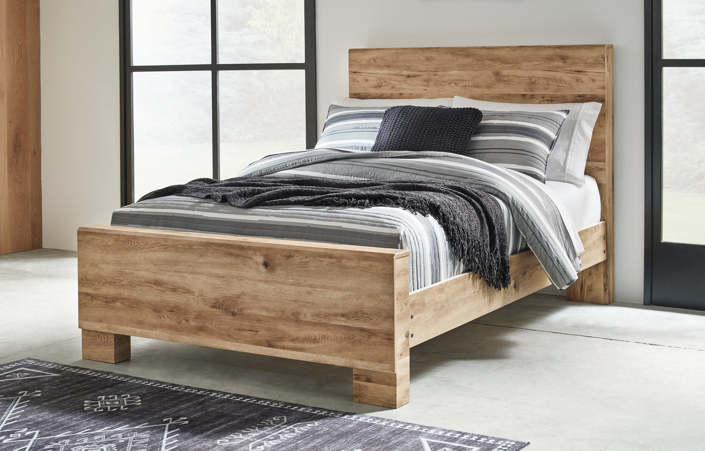 Stuart Furniture Outlet - Ashley Furniture - Hyanna Bedroom - Full Panel Bed / Tan Brown - B1050B21